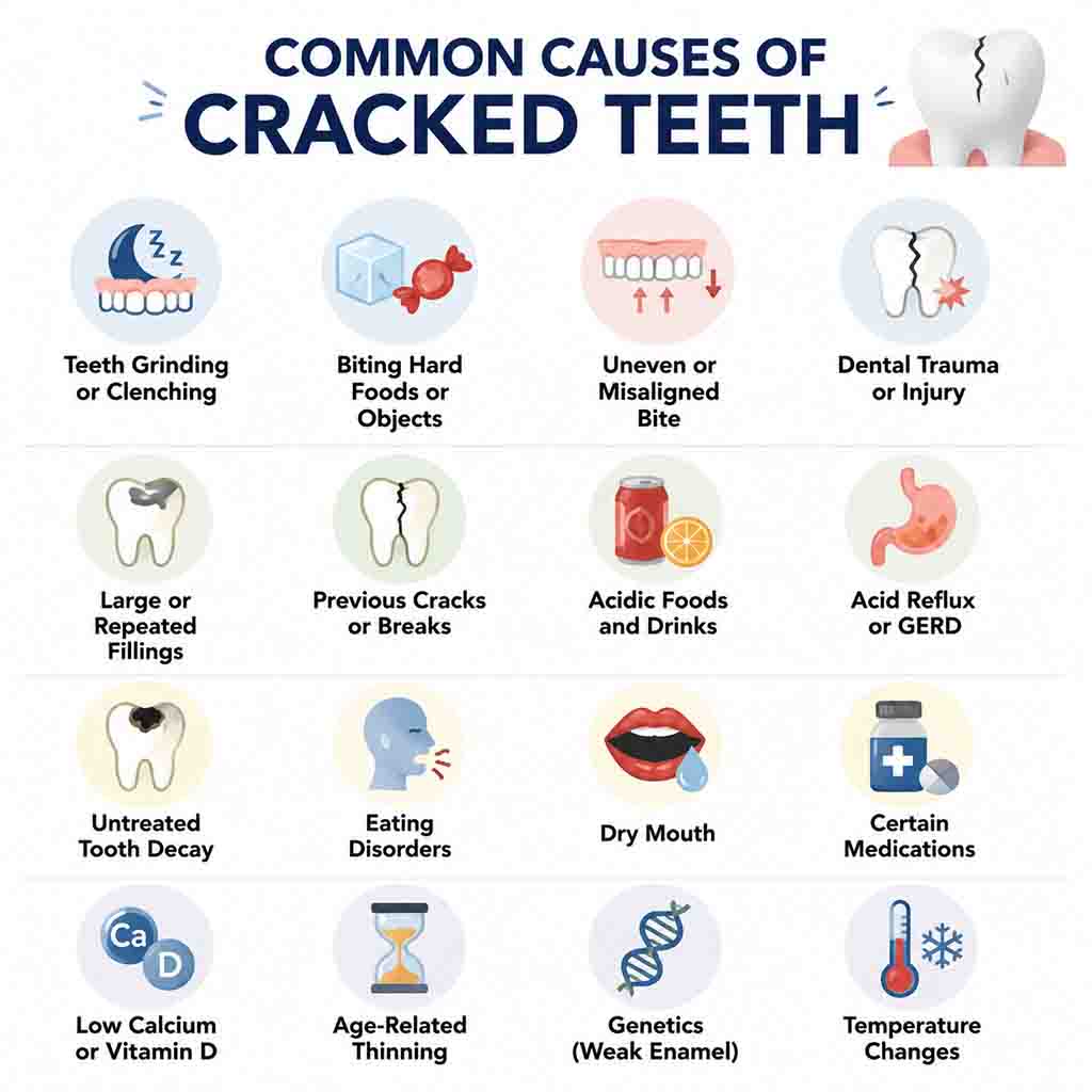Causes of Cracked Teeth