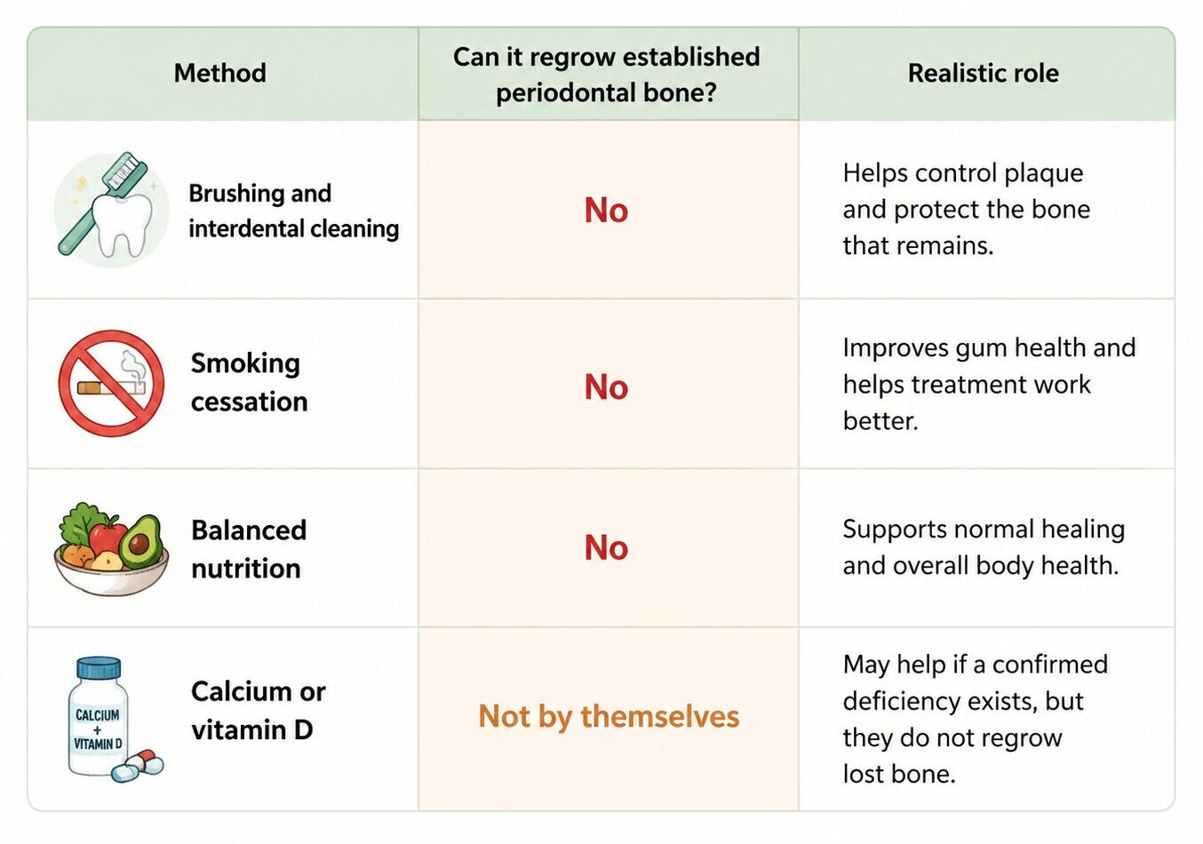 Can gum disease bone loss be reversed completely