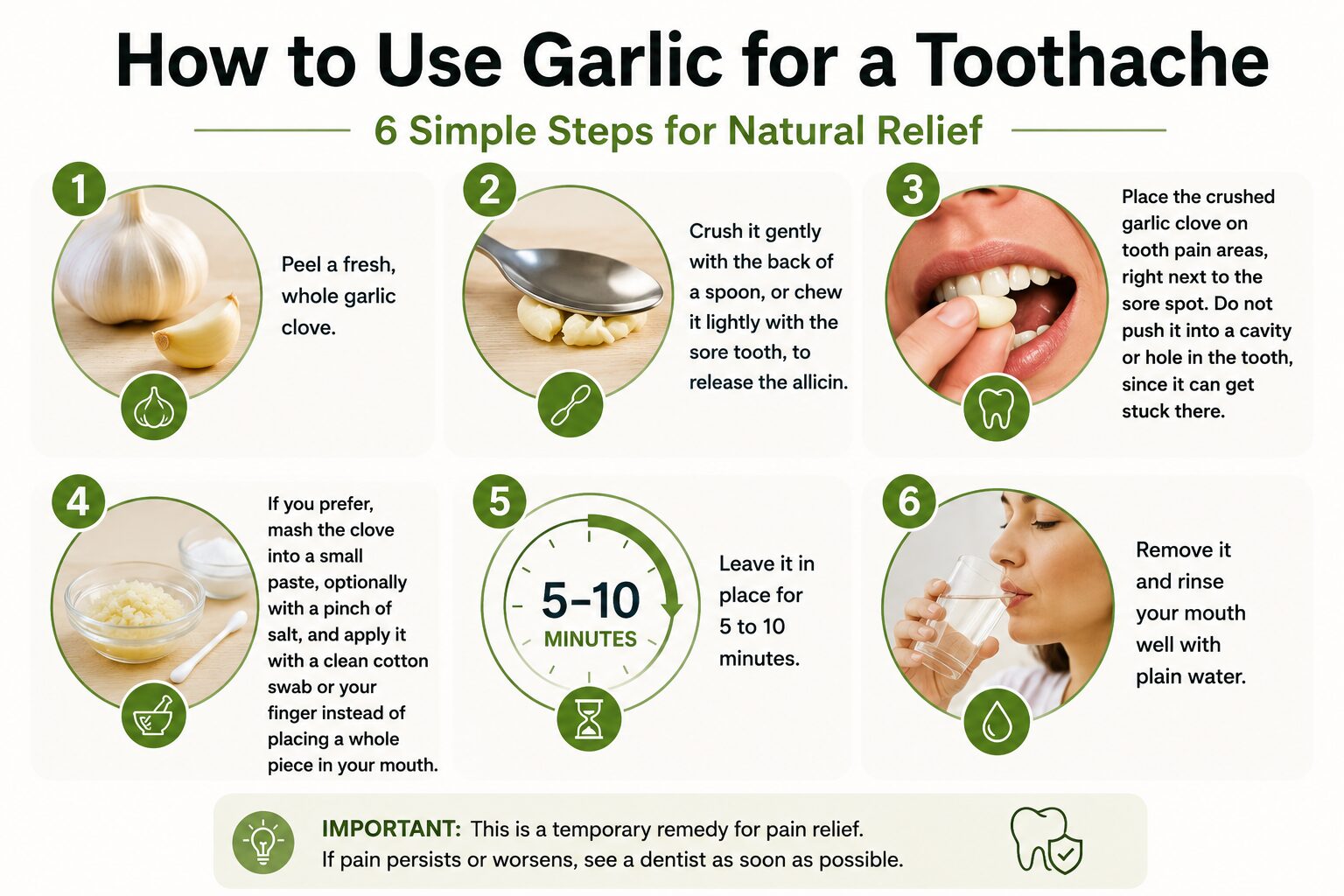 How to Use Garlic for a Toothache