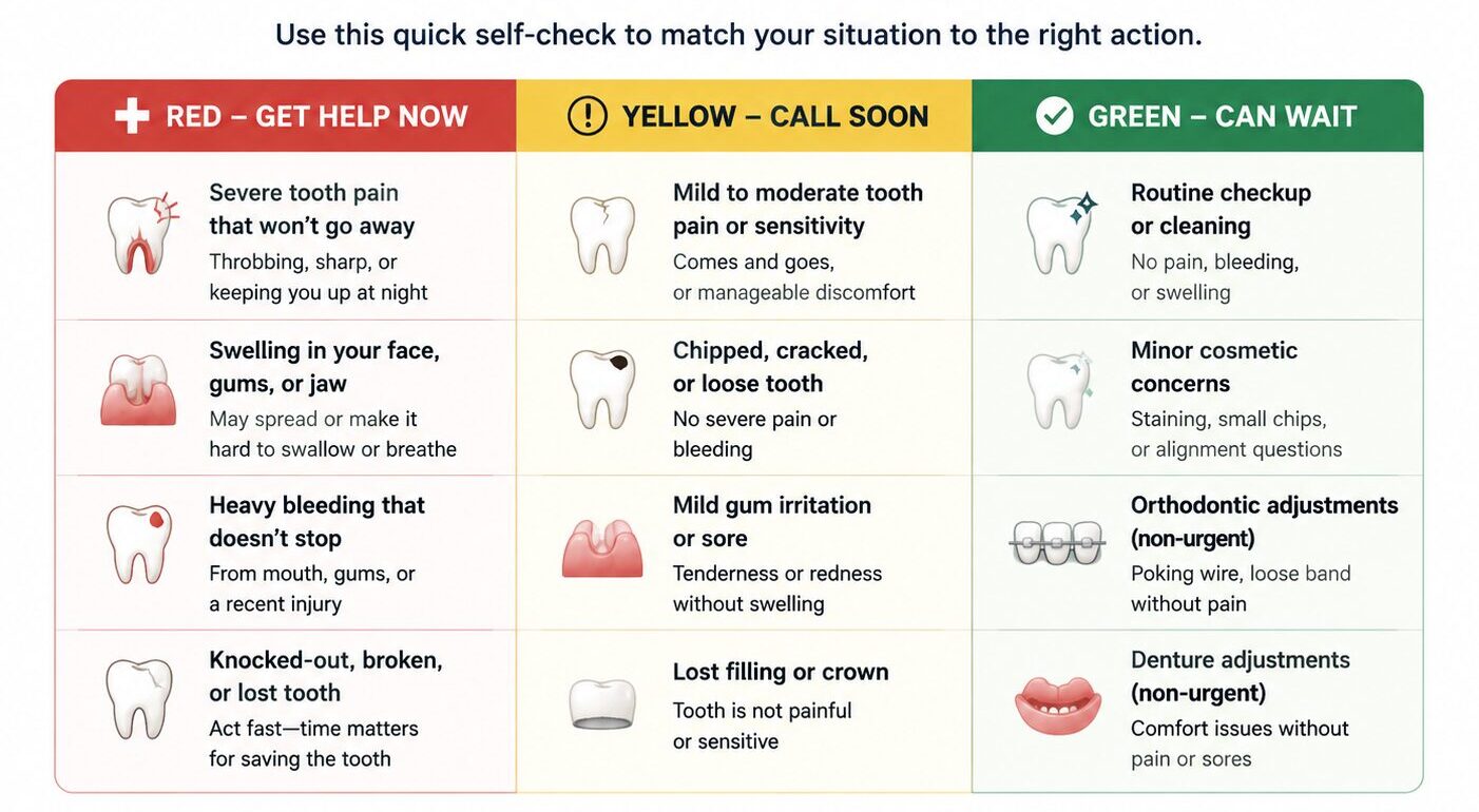 signs of a dental emergency